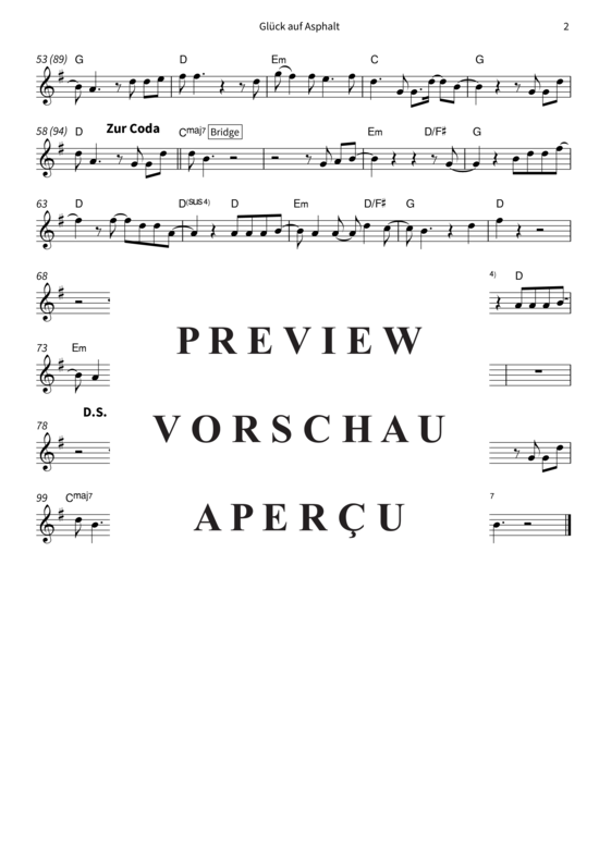 gallery: Glück auf Asphalt (Alt-Saxophon) , Berge,  (Leadsheet)