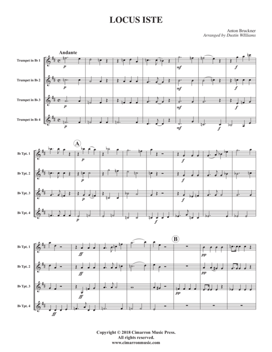 gallery: Locus Iste , , (Trompeten Quartett)