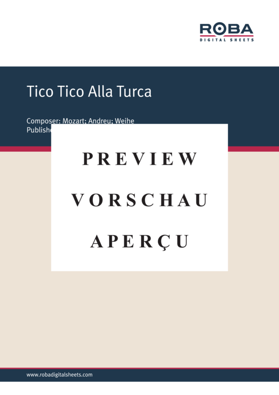 gallery: Tico Tico Alla Turca , , (Klavier Solo)