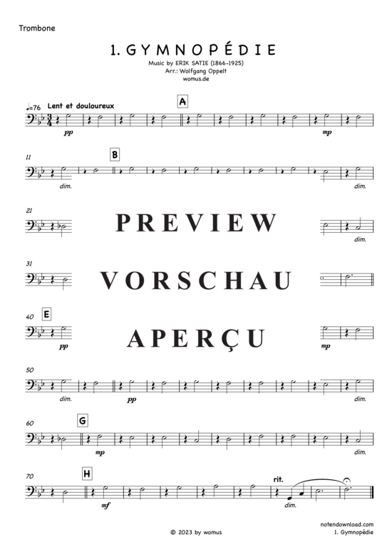 gallery: Gymnopédie Nr. 1 , , (Blechbläser Quintett)