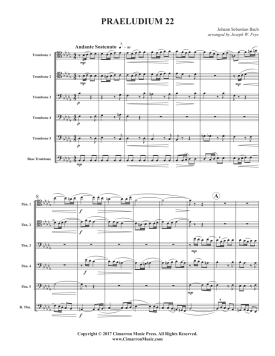 gallery: Praeludium 22 , , (Posaunen Ensemble 1-6 Posaunen)