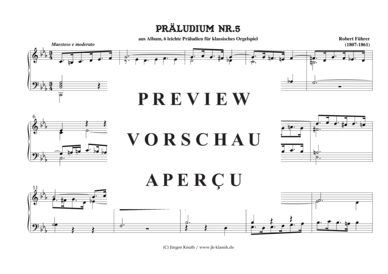 gallery: Präludien Nr.5  aus 6 leichte Präludien für klassisches Orgelspiel , , (Orgel Solo)