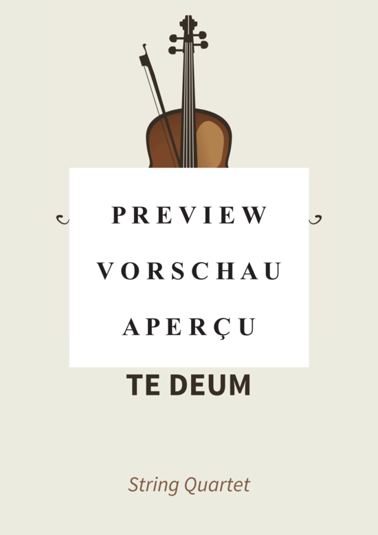 gallery: Te Deum , , (Streicher Quartett)