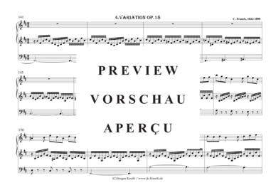 gallery: Variation  aus Prelude, Fugue et Variation pour orgue op.18 FWV 30 , , (Orgel Solo)