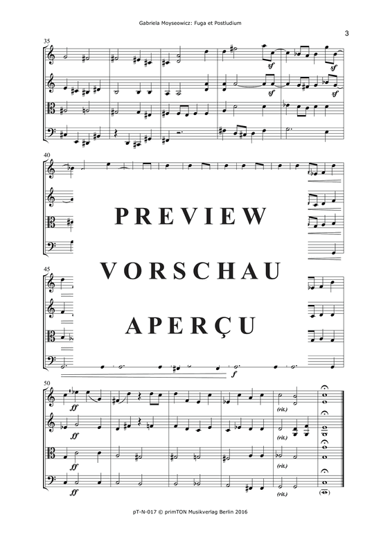 gallery: Fuga et Postludium für Streichensemble (1996) , ,  (Streicher Ensemble)