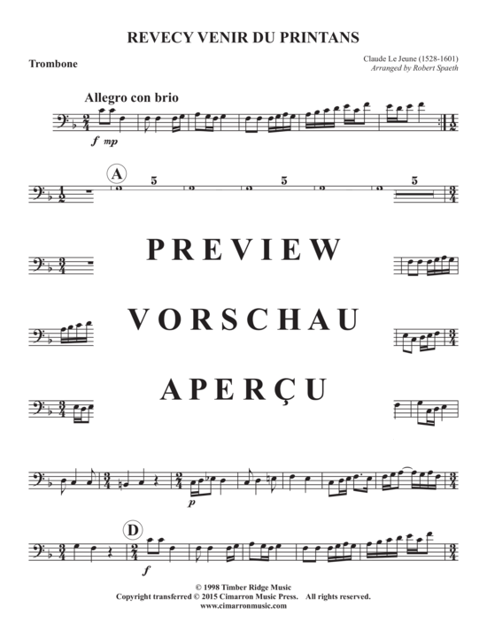 gallery: Revecy Venir du Printans , , (Blechbläserquintett)