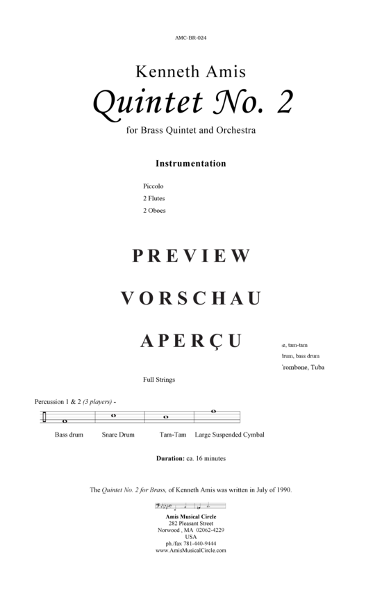 gallery: Quintet Nr.2 – Orchester , , (Blechbläserquintett)