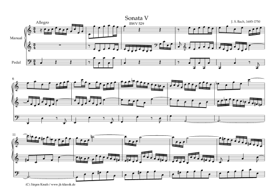 gallery: Sonate Nr.5 BWV 529 , , (Orgel Solo)