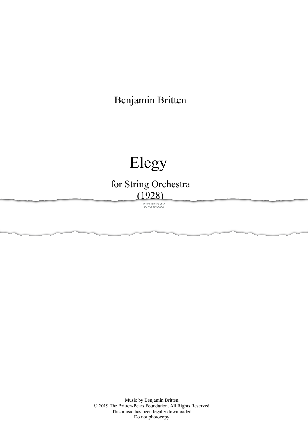 gallery: Elegy for Strings, Benjamin Britten, Kontrabass, Viola, Violine, Violoncello