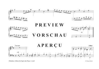 gallery: Präludien E-Moll , , (Orgel/Klavier Solo)