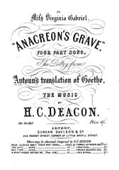 Produktbild zu: Anacreon's Grave