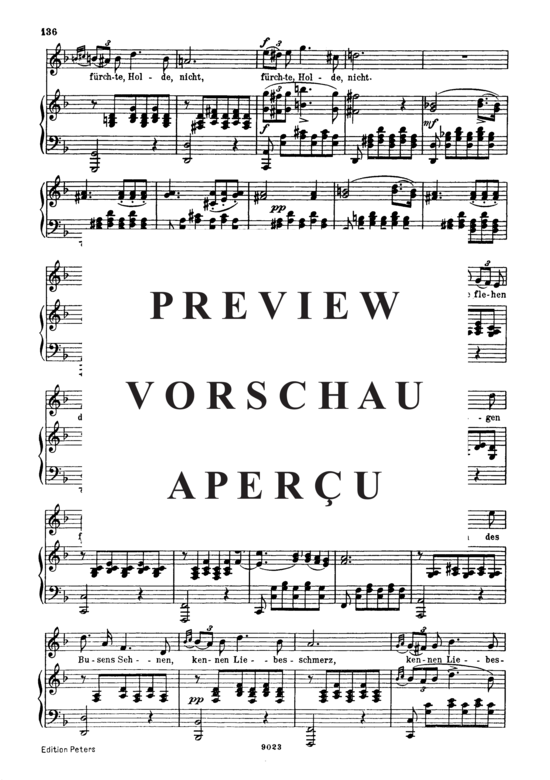 gallery: Ständchen, D.957-4 Leise flehen meine Lieder (Schwanengesang) , ,  (Gesang hoch + Klavier)