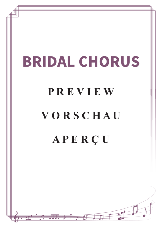 gallery: Bridal Chorus , Twiolins The, (Geigen Duett)