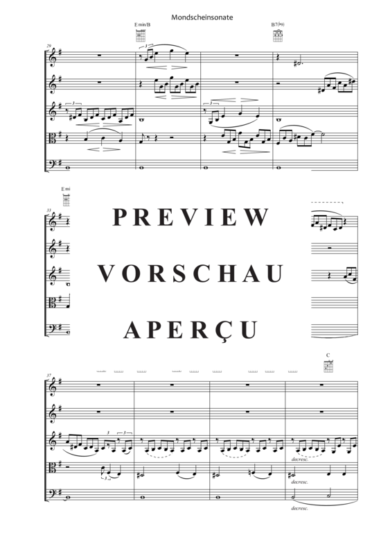 gallery: Mondscheinsonate (1. Satz) , ,  (Quintett flexible Besetzung)