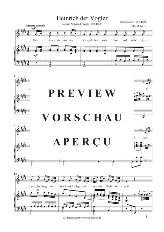 gallery: Heinrich der Vogler Op. 56 Nr. 1 , , (Gesang + Klavier)