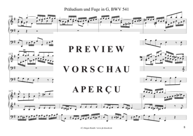 gallery: Präludium und Fuge in G, BWV 541 , , (Orgel Solo)