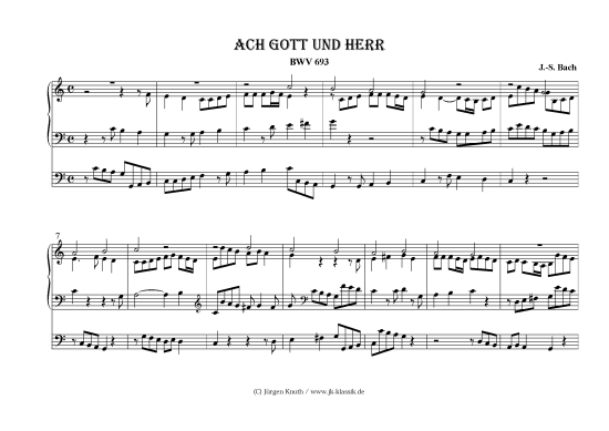 gallery: Ach Gott und Herr BWV 693 , , (Orgel Solo)