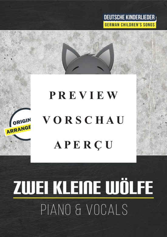 gallery: Zwei kleine Wölfe , , (Gesang + Klavier, Akkorde)