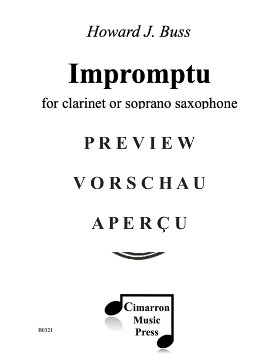 gallery: Impromptu , , (Klarinette/Sopransaxophon und Marimbaphon)