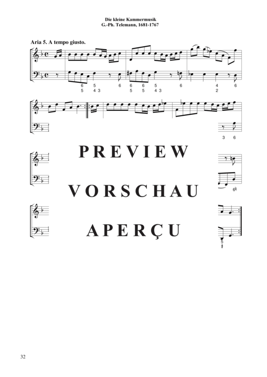 gallery: Die kleine Kammermusik (Partia 4 in G-Moll TWV 41:g 2) , ,  (Klavier/Cembalo/Orgel Solo)