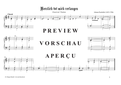 gallery: Herzlich tut mich verlangen (Choral mit 7 Partiten) , ,  (Orgel/Cembalo/Klavier Solo)