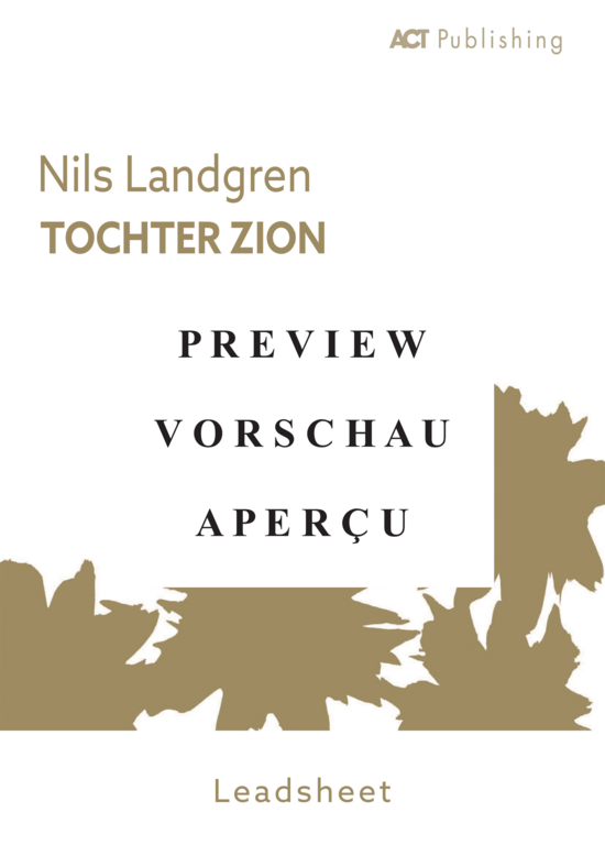 gallery: Tochter Zion (Gesang + Akkorde) , Landgren, Nils,  (Leadsheet)