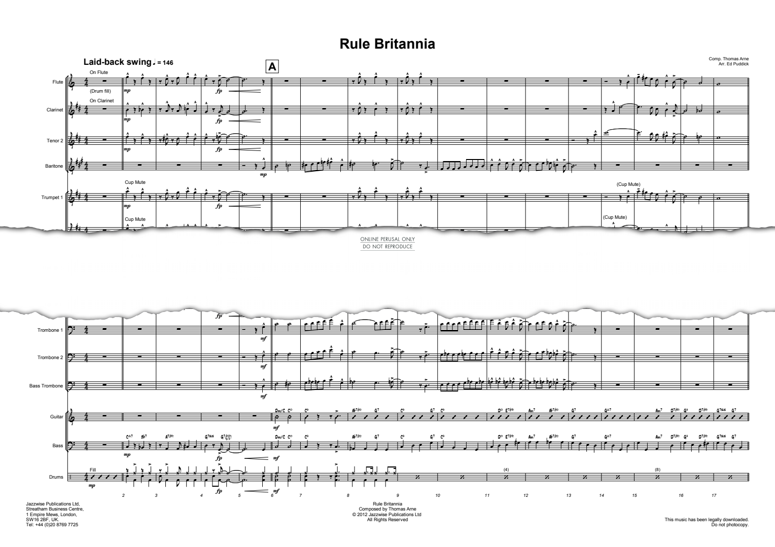 gallery: Rule Britannia, Thomas Arne, Ensemble