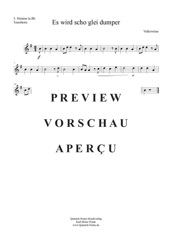 gallery: Es wird scho glei dumper, Blechbläser Quartett/Ensemble , , (variable Besetzung)