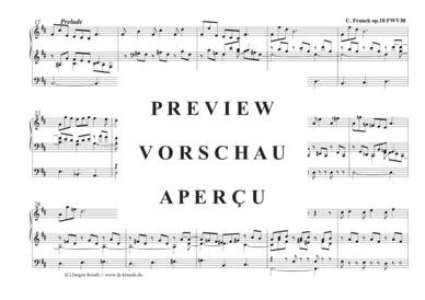 gallery: Prelude aus Prelude, Fugue et Variation pour orgue op.18 FWV 30 , , (Orgel Solo)