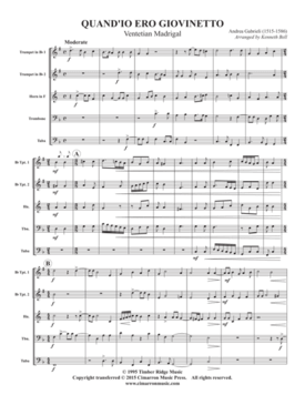 gallery: Venetianisches Madrigal , , (Blechbläserquintett)