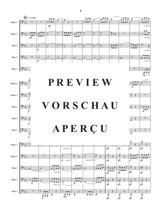 gallery: Movement 1 from Symphony No. 5 , , (2x Euphonium/Bariton, 3x Tuba)