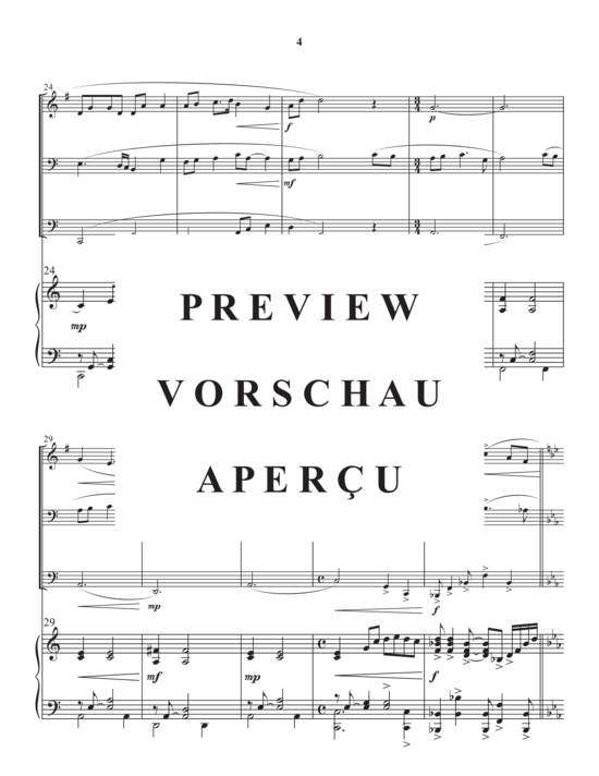 gallery: Reflections , , (Quartett für Horn in F, Posaune, Tuba + Piano)