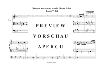 gallery: Kommt her zu mir, spricht Gottes Sohn BuxWV 201 , , (Orgel Solo mit Altschlüssel)