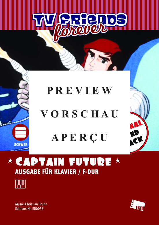 gallery: Captain Future (F-Dur) , Bruhn, Christian,  (Klavier Solo)