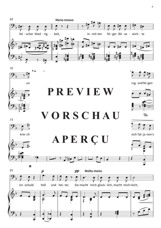 gallery: Ein Jeder kennt die Lieb´ auf Erden - Arie des Fürsten Gremin aus Eugen Onegin , , (Gesang + Klavier)