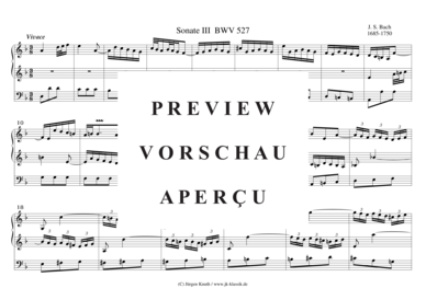 gallery: Sonate Nr.3 BWV 527 , , (Orgel Solo)