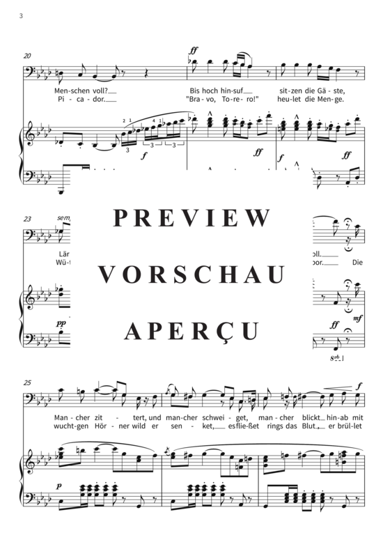 gallery: Auf in den Kampf, Torero! - Lied des Escamillo aus der Oper Carmen , , (Gesang + Klavier)