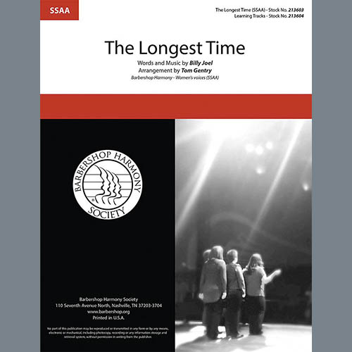 cover: The Longest Time (arr. Tom Gentry), Billy Joel, Chor