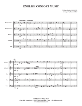 gallery: English Consort Suite , , (Blechbläserquintett)
