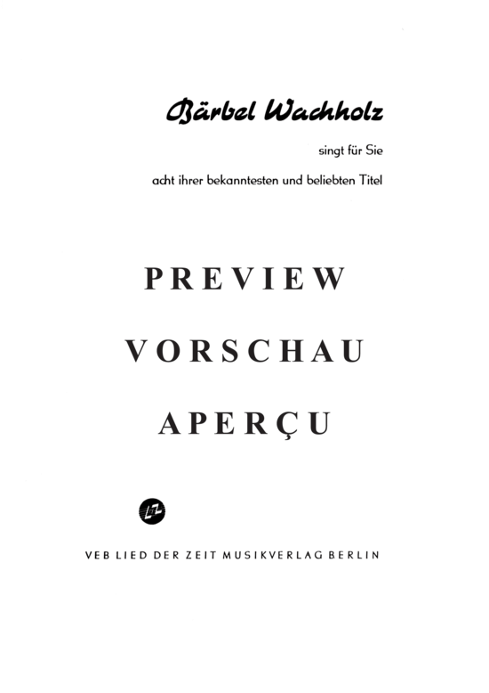 gallery: Bärbel Wachholz sing für Sie acht... , Wachholz, Bärbel, (Klavier + Gesang)