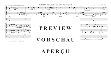 gallery: CANTIO SACRA Vater unser im Himmelreich, 7. Versus: Choralis in Basso (CF-Pedal) , ,  (Orgel Solo)