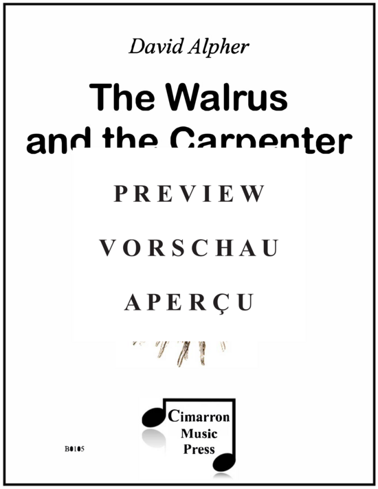 gallery: Walrus and the Carpenter, The , , (Erzähler, Flöte, Bratsche und Klavier)