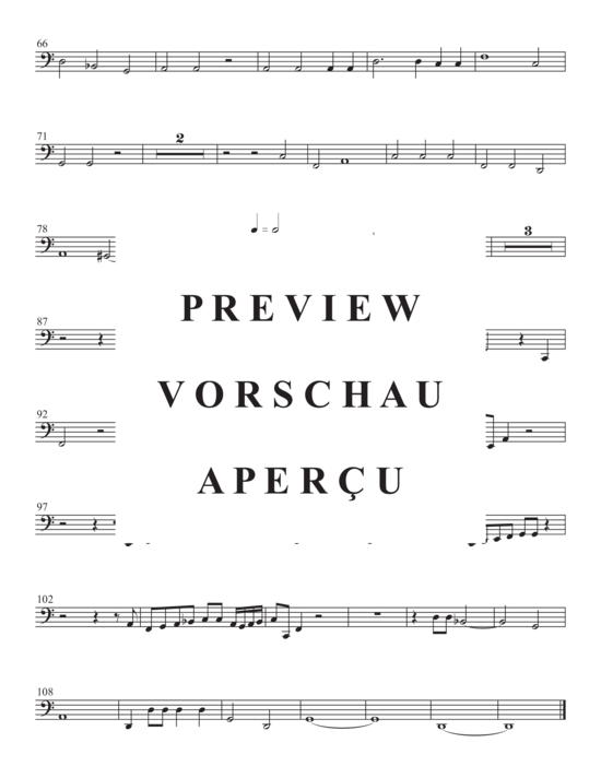 gallery: Herr, nun lässt Du Deinen Diener , , (Ensemble für Bass, 4x Posaune + BC)