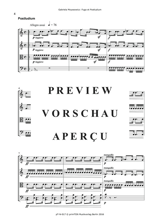 gallery: Fuga et Postludium für Streichensemble (1996) , ,  (Streicher Ensemble)