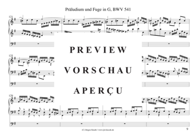 gallery: Präludium und Fuge in G, BWV 541 , , (Orgel Solo)