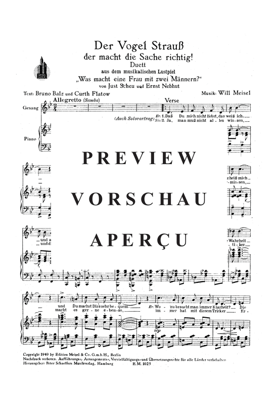 gallery: Der Vogel Strauß der macht die Sache richtig , , (Klavier + Gesang)