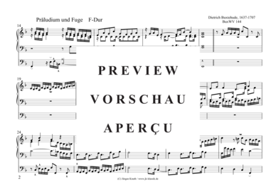 gallery: Präludium und Fuge F-Dur BuxWV144 , , (Orgel Solo)