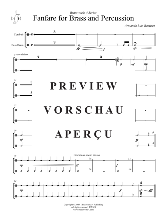 gallery: Fanfare for Brass and Percussion , , (Blechbläser Septett)