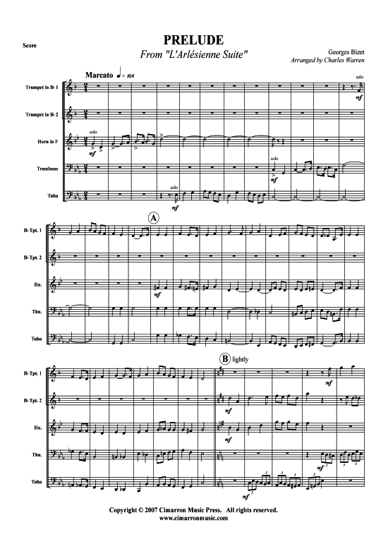 Prelude aus L´Arlesienne Suite 