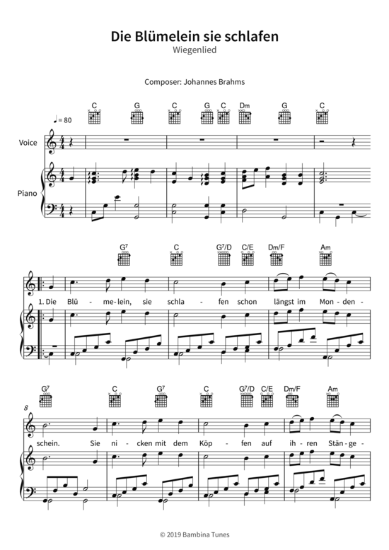 gallery: Die Blümelein sie schlafen - Wiegenlied , , (Gesang + Klavier, Gitarre)